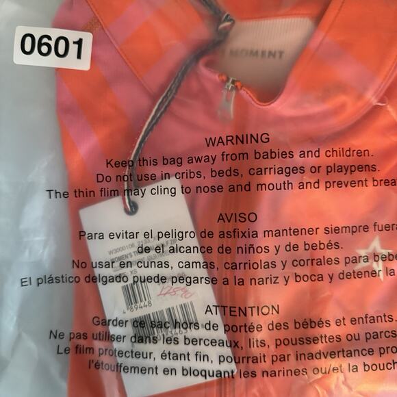 Perfect Moment Long Sleeve Thermal Top Half Zip Pink and Orange Chevron Print XS - Picture 11 of 11